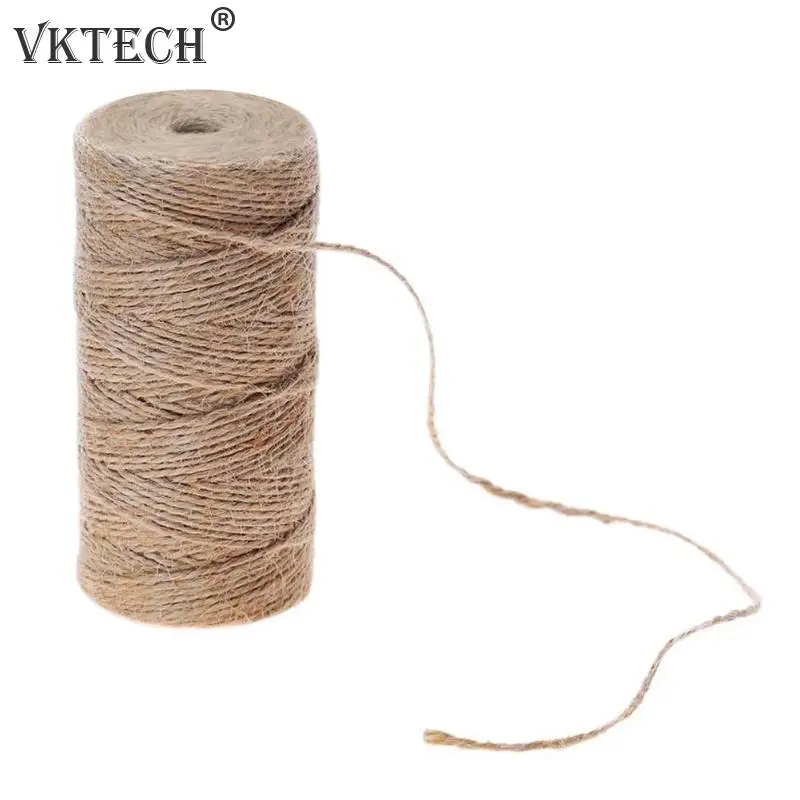 

1roll 50/80/100m Jute Hemp Rope String DIY Party Wedding Gift Wrapping Cords Thread DIY Scrapbooking Florists Craft Decor