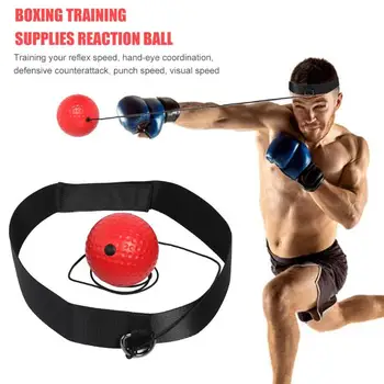 

Boxing Reflex Speed Punch Ball Training Hand Eye Coordination with Headband Improve Reaction Muay Thai Boxing Training Equipment