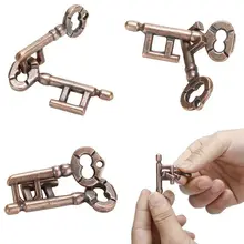Alta qualidade inteligente brinquedo de bloqueio cérebro tester desenvolvimento liga chave anel puzzle jogo crianças miúdo iq pensando teste chave quebra-cabeça