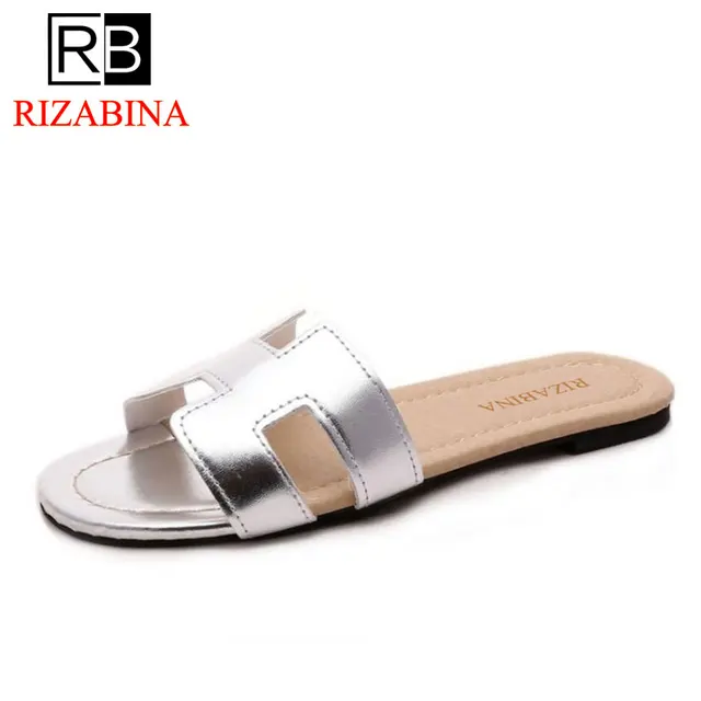 RizaBina arrival brand quality leisure women sandals slippers summer fashion shoes beach flip flops footwear size35-39 WD0138