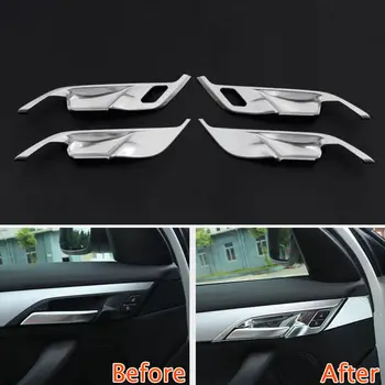 

4Pcs Car Interior Door Handel Bowl Bezel Covers Trim For BMW X1 2016 2017 Car Interior Mouldings