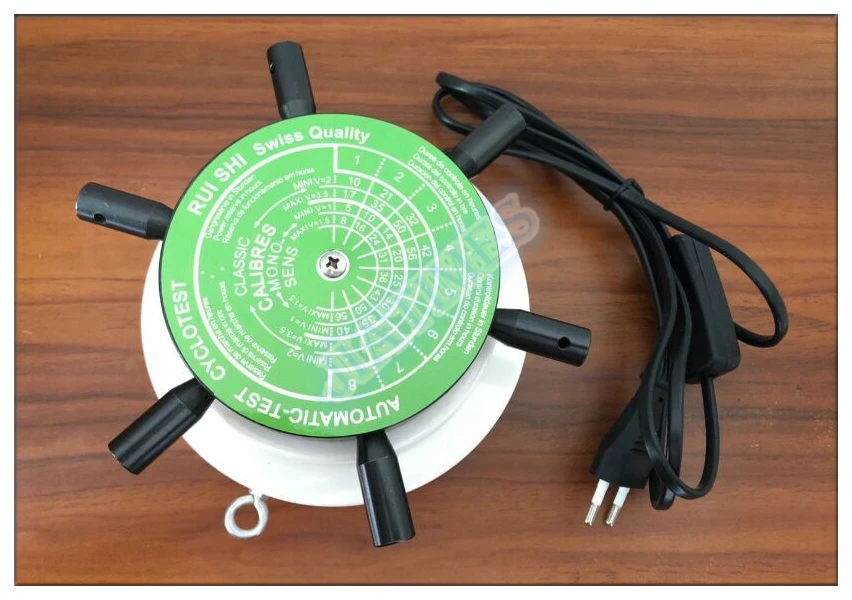 

1pc Ruishi High Quality Automatic Watches Testing and Cyclotest Winder Tool 110V/220V 60Hz for 6 Watches