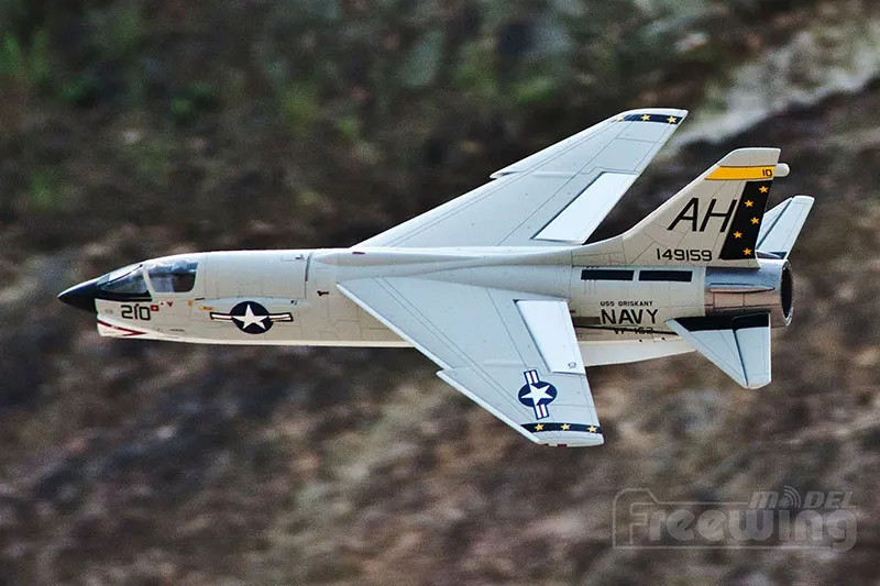 Freewing самолет 64 мм F-8E CRUSADER rc игрушечный самолет