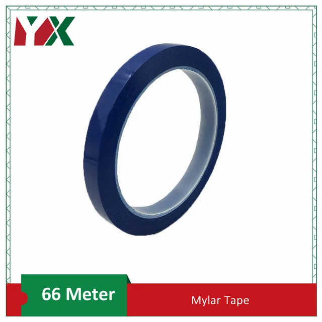 1PCS Mark Multicolor Mylar Tape Mara Tape High Temperature Insulated Transformer Motor Capacitor Coil Wrap Adhesive Tape Blue
