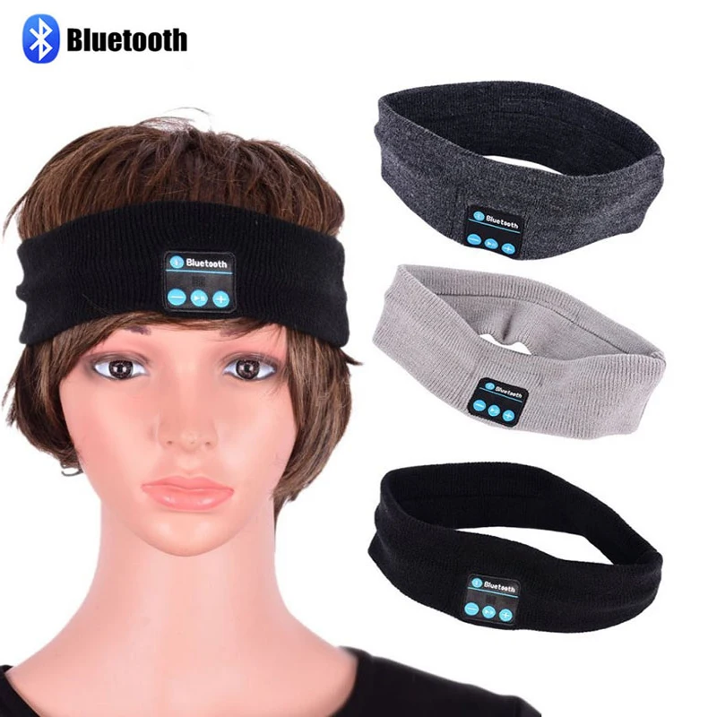 HLTON Sports Bluetooth Wireless Headset Soft Warm Smart Headband Stereo Earphone Magic Music