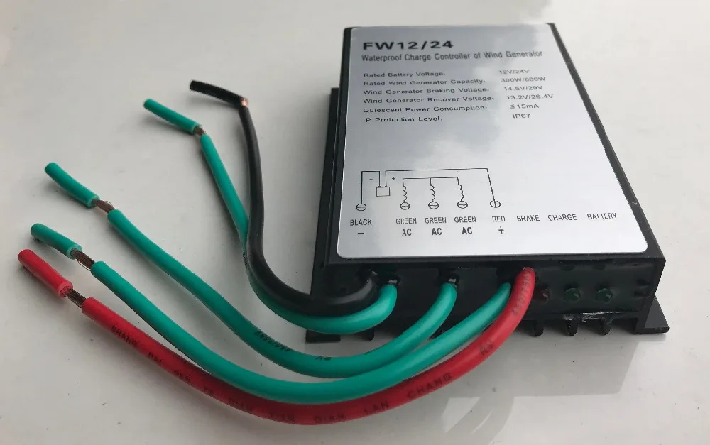 Gerador de Ímã Livre de 100 w para 600 24 48 3 Fase Permanente Adicionar um Turbina Eólica Controlador 200 w 12 v - 10 Geradores de energia alternativa