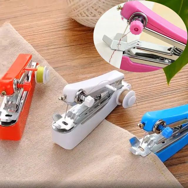 Portable Mini Hand Sewing Machine Handheld Household Simple Operation