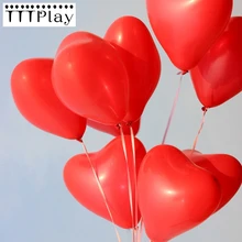 10 sztuk/partia 10 Cal czerwony miłość serce perła lateksowe balony nadmuchiwane dekoracje ślubne Party Air Ball z okazji urodzin zaopatrzenie firm