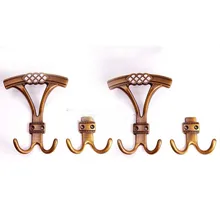 Американский Сельский стиль zemak античная латунь крючки принадлежности для ванной комнаты магазин одежды Домашний крюк