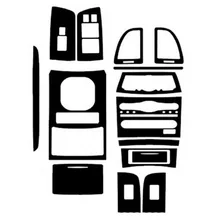 Car-Styling 3D Carbon Fiber Car Interior Center Console Color Change Molding Sticker Decals For RHD Infiniti QX70