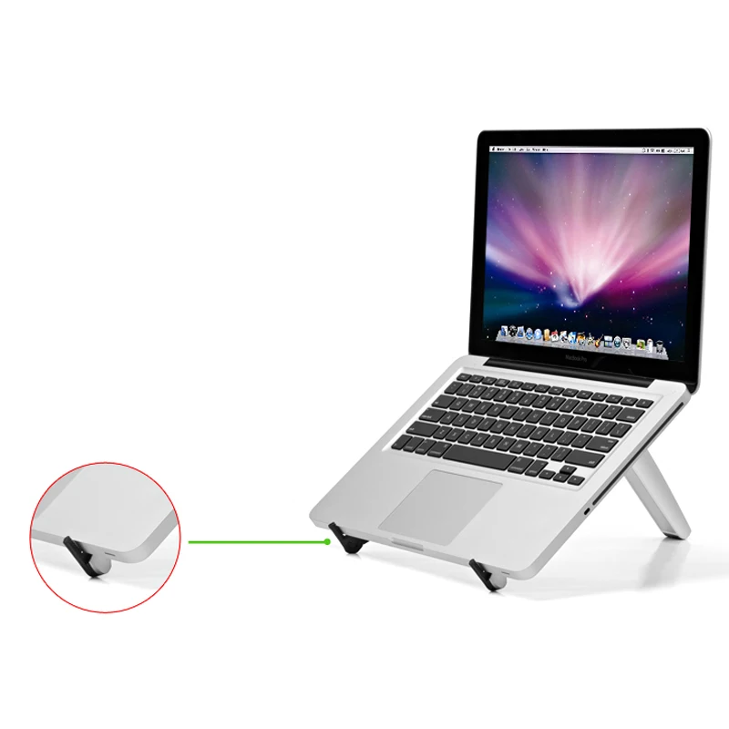 Регулируемая подставка для ноутбука, крепление для iPad Macbook Pro 13 Air Thinkpad, держатель для ноутбука, планшета, подставка для ноутбука, охлаждающая подставка