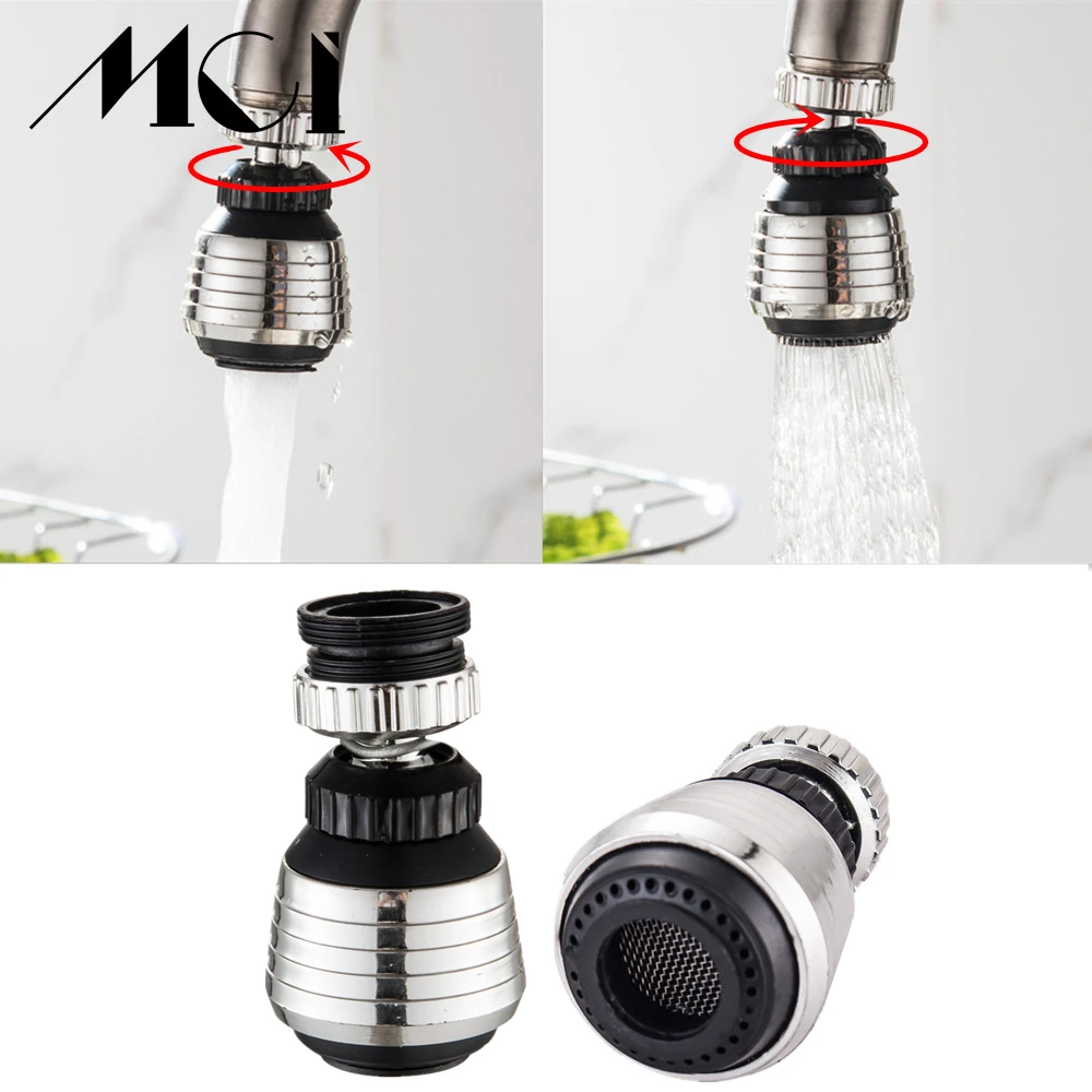 

2 Modes 360 Degree Rotate Swivel Faucet Nozzle Filter Adapter Water Saving Tap Aerator Diffuser Bathroom Shower Kitchen Tools