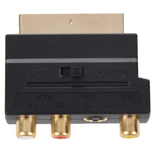RGB Scart Композитный RCA + S Video AV ТВ аудио адаптер #8|Кабели HDMI|
