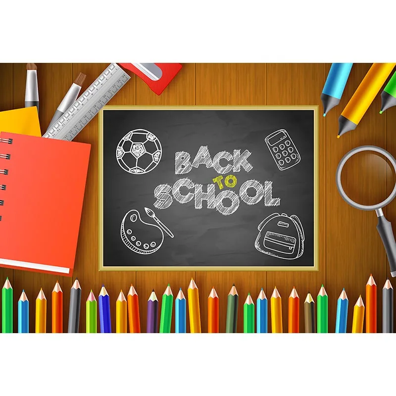 Mehofoto Back to School Backdrops карандаши фото фон для фотостудии с компьютерной печатью