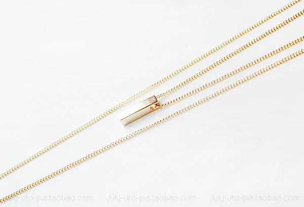 Ожерелье многослойное из цинкового сплава три цвета|long necklace|bisuteria mujerzinc alloy |