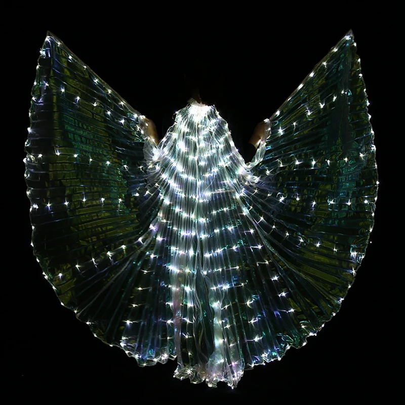 Vlinder vleugels Женская Одежда для танцев светодиодный светильник для костюма крылья для танца живота крылья костюм с палочками alas isis Крылья