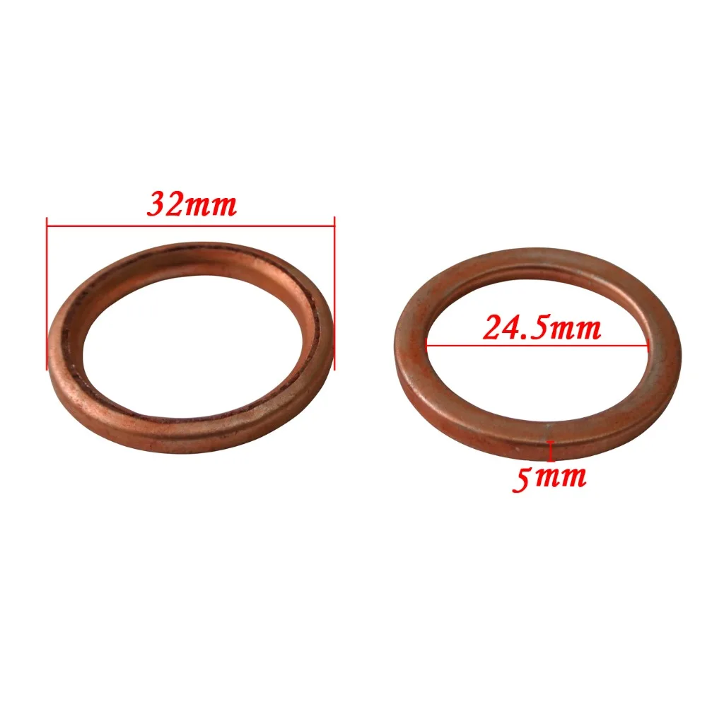 2 шт. медная прокладка для выхлопных газов 32 мм|copper exhaust gasket|exhaust gasketcopper gasket |