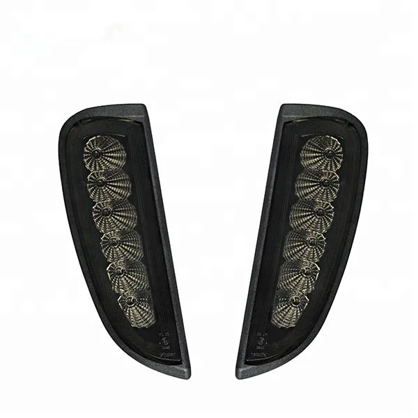 

For Cayenne 957 Gen 2006-2010 2007 2008 2009 White/Amber Smoked Switchback LED DRL/Turn Signal Indicator Lights