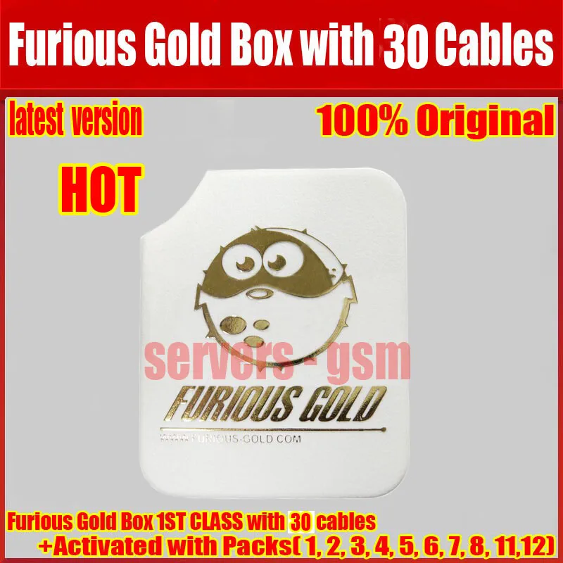 

The newest original Furious Gold Box 1ST CLASS with 30 cables + Activated with Packs( 1, 2, 3, 4, 5, 6, 7, 8, 11,12)