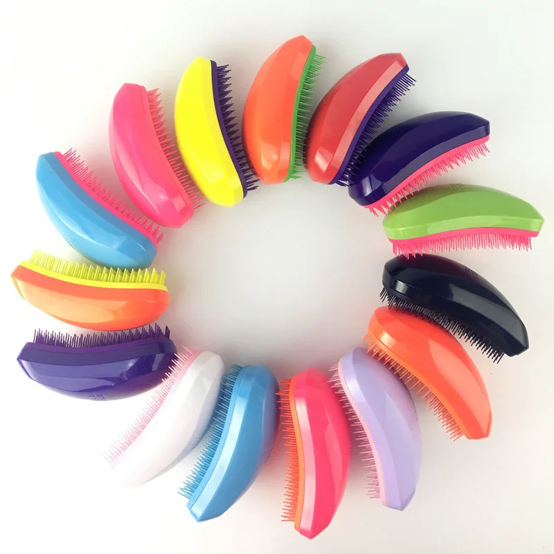 Multicolor two color monochrome do not knot high quality hair massage comb makeup comb