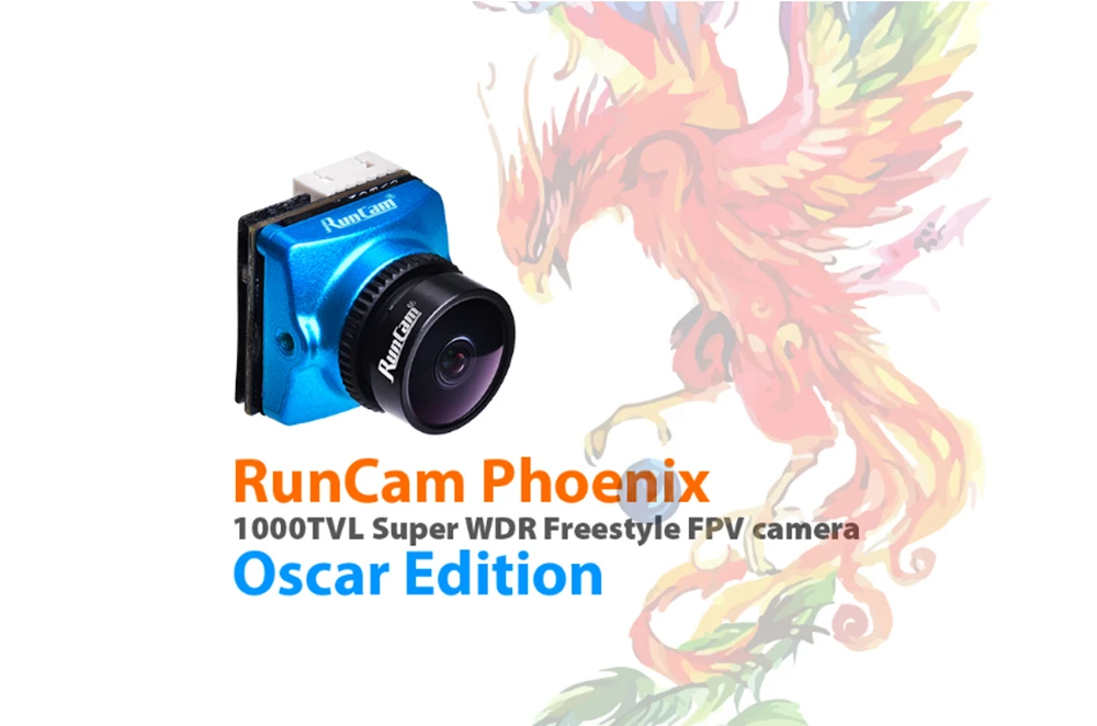 RunCam Phoenix Oscar Edition 1000tvl 1/3 Super 120dB WDR Mini FPV камера с поддержкой OSD FC управления для гоночного дрона RC