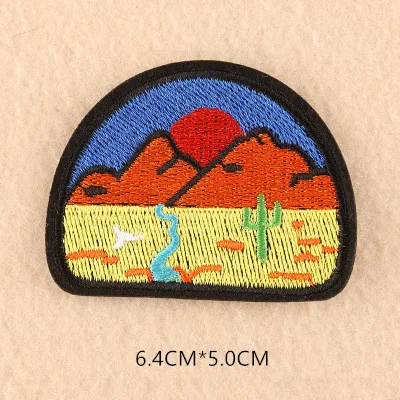 1pcs Mix Cactus Patch for Clothing Iron on Embroidered Sew Applique Cute Patch Fabric Badge Garment DIY Apparel Accessories 121 - Цвет: 27I