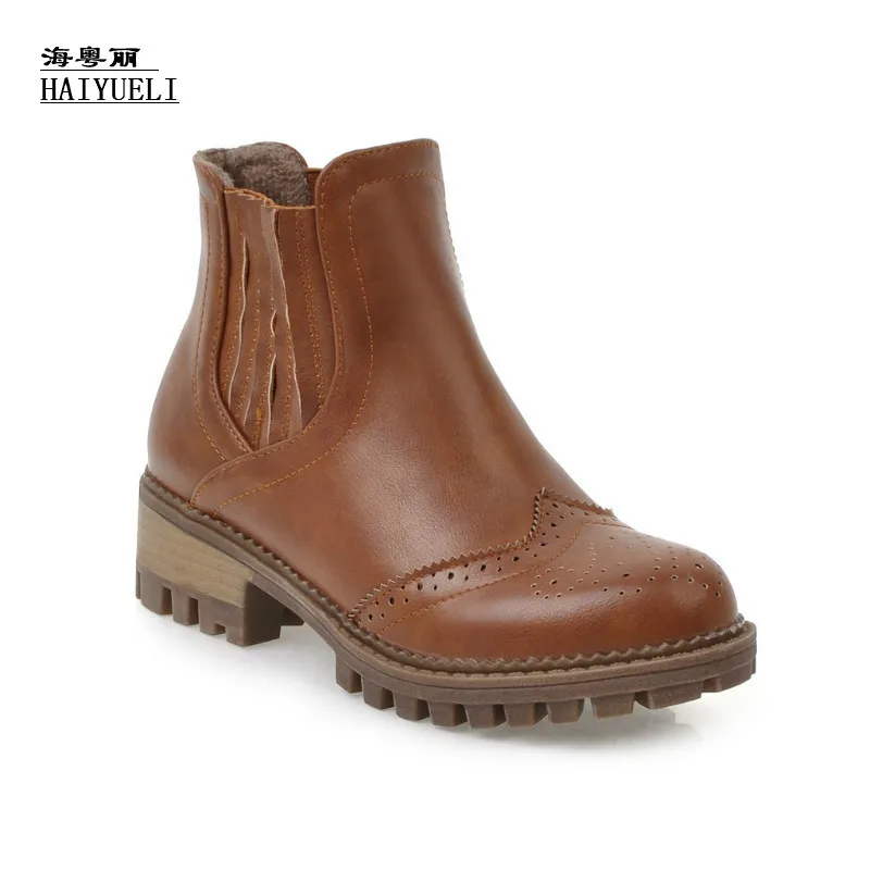 

Fashion Women's Shoes Autumn Winter Boots Thick Heel High Heels Shoes Ankle Boots