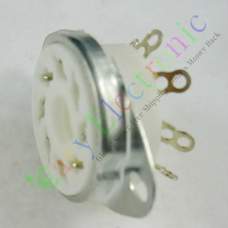 

Wholesale and retail 20pc 8pin Ceramic vacuum tube socket octal valve base fr EL34 KT88 6550 audio amp free shipping