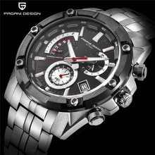 PAGANI DESIGN Men's Watches Luxury Brand Men Chronograph Business Quartz Watch Stainless Steel Waterproof Sport Watches Clock pagani design sport watches men s luxury brand stainless steel chronograph watch male waterproof quartz wrist watch men clock
