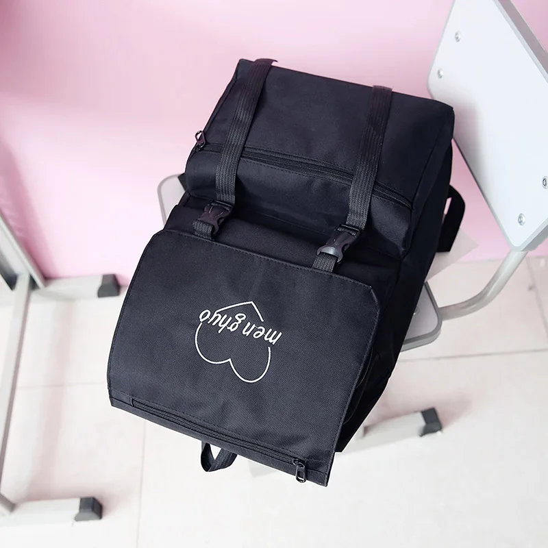 Menghuo 2017 HOT New Designed Korean Cute Fresh Backpack Letter Cover Women Backpacks Quality Fashion Girls School Bag Mochilas (46)