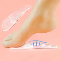 Силиконовый гель эластичный на скрытом каблуке Pad боли амортизирующие стельки для Для мужчин Для женщин