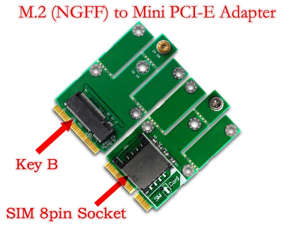SP M.2 NGFF B Ключ к Мини конвертер PCI-E адаптер карта с sim-картой слот Поддержка 3g 4G LTE сеть для ПК для M.2 2230 2242