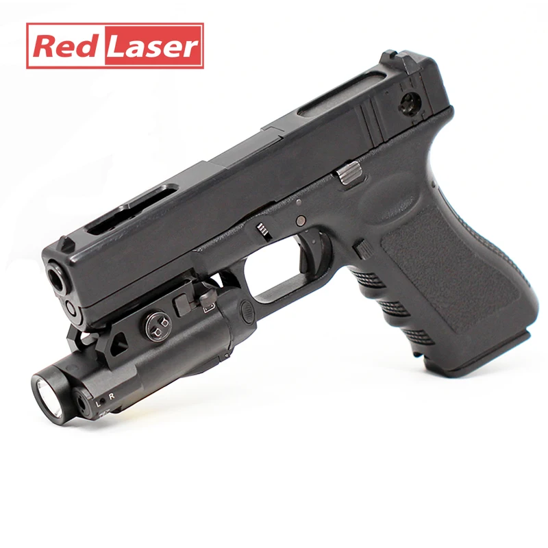 

2 in 1 Magnetic Compact Red Laser Sight and Tactical LED Flashlight Combo with Picatinny Weaver Rail Mount for Pistol & Rifle