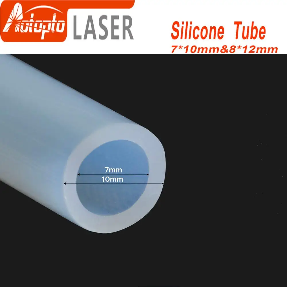 Silicone Tube 7x10mm 8x12mm Water Pipe Flexible Hose For Water Sensor & Water Pump & Water Chiller For CO2 Laser Cutting Machine