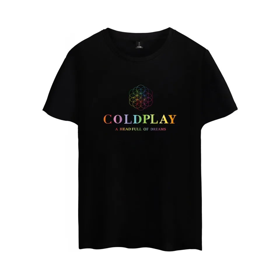Футболка coldplay Britpop Alternative Rock хлопковая футболка с короткими рукавами для мужчин и