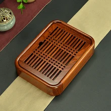 Деревянный поднос кунг-фу чай портативный деревянный труба из палисандра или эбенового дерева воды чайный столик для хранения воды лоток