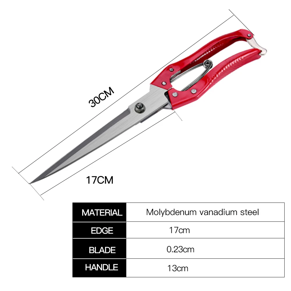 Sheep Scissors Cut Wool leather Cutter All-Purpose Garden Kitchen Scissors Shears for Sheep Goat Horse Pet Manual Trimmer