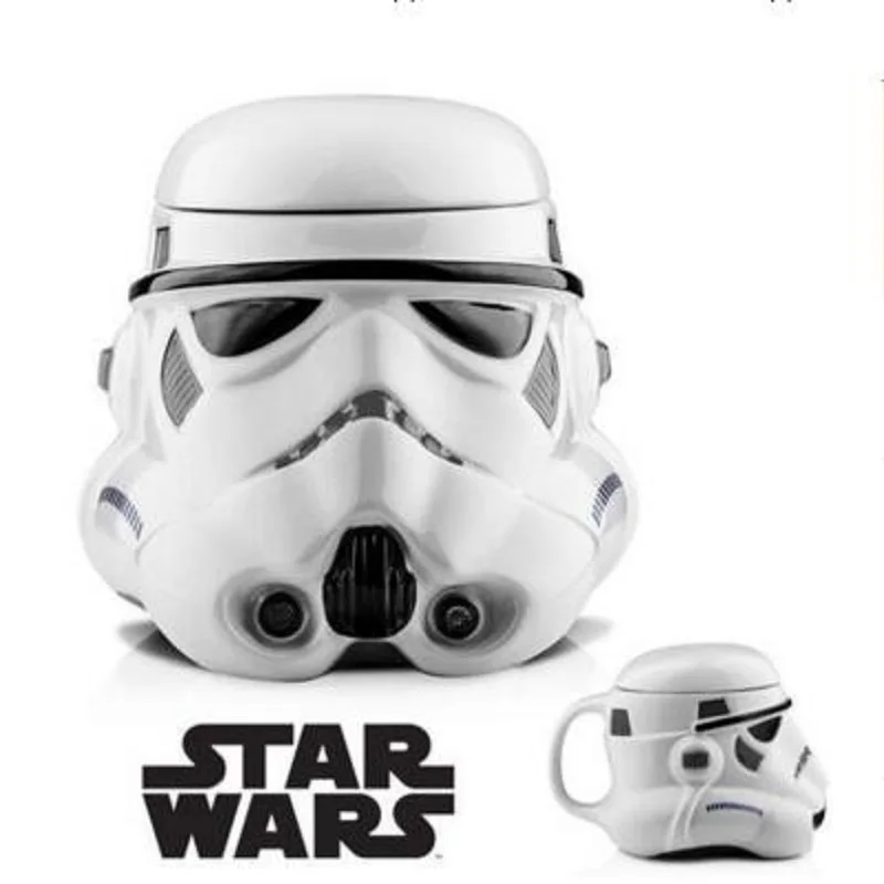 ULKNN Star Wars кружка Дарт Вейдер воин Белый 3D чашка для напитков с Ложка Крышка