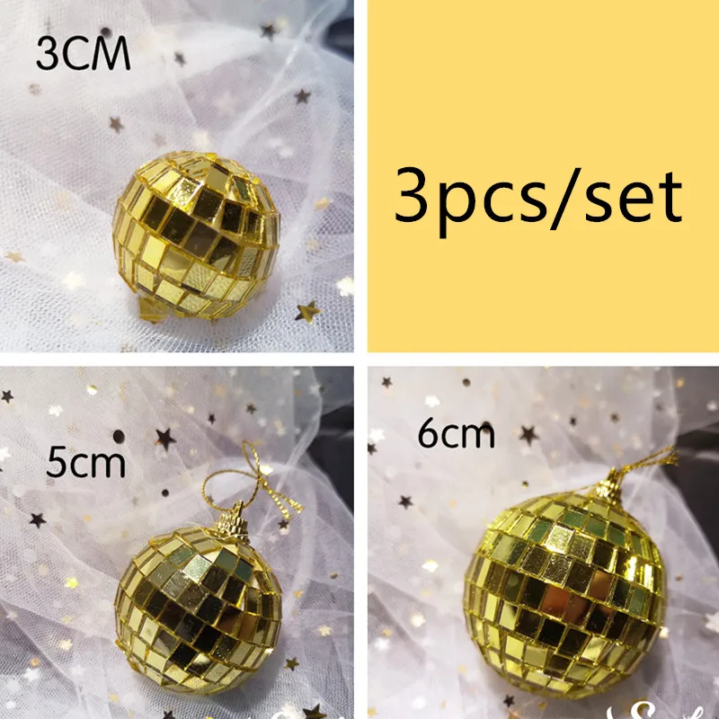 Gold mirror ball set Ins грибы Сидящая лиса торт топперы для мальчиков и девочек на день рождения десерт украшения на день детей вечерние Suplies прекрасные подарки - Цвет: Gold mirror ball set
