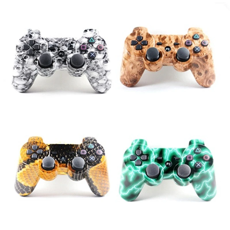 

Game handle-wireless Bluetooth joystick game handle, skeleton design, suitable for Playstation 3 PS3 controller TW-417
