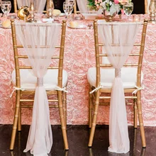 10 шт. чехол для свадебного стула, лента для галстука-бабочки, украшение для свадебной вечеринки, 54*180 см
