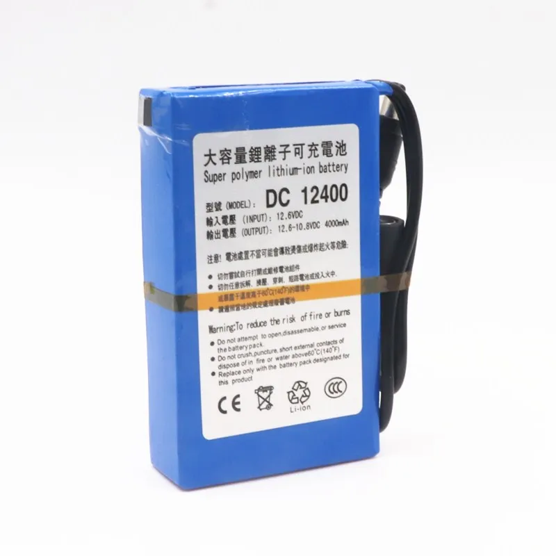 Высокое качество Супер DC 12 V 4000 mah перезаряжаемый литий-ионный переносной DC 12 V зарядное устройство с 4000 mAh