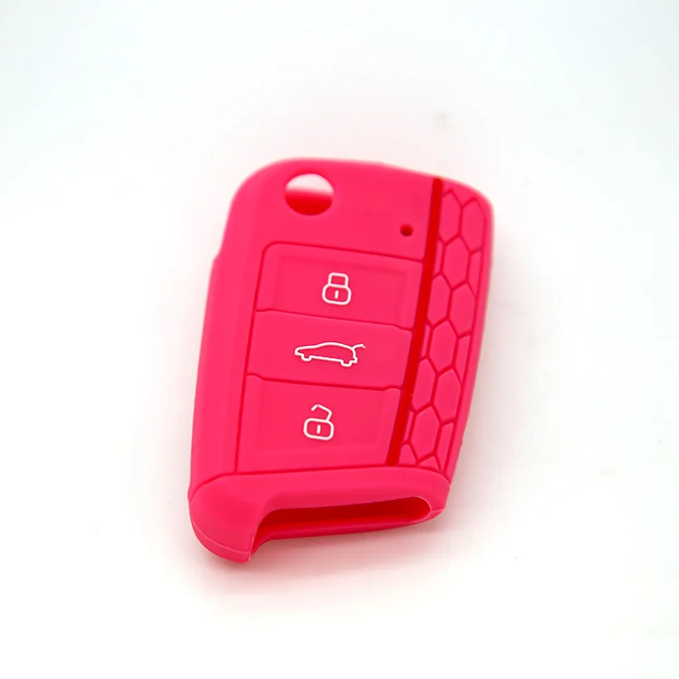 RYHX Car Accessories Bag Cover For Volkswagen VW Golf 7 mk7 Skoda Octavia A7 silicone car key case