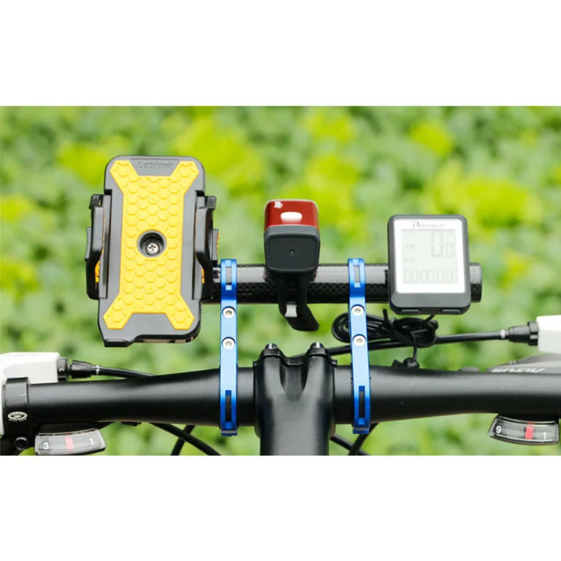 Bicycle Accessories Bicycle Handlebar Extender Bicycle Handlebar Extended Bracket Headlight Mount Bar Computer Holder Lamp Alloy Carbon Fiber Support