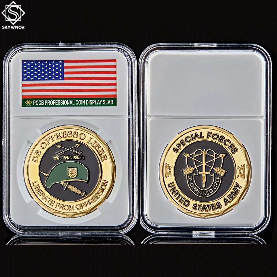 

USA Army Green Berets Special Forces Professional De Oppresso Liber Liberate From Oppression Symbol of Excellence Courage
