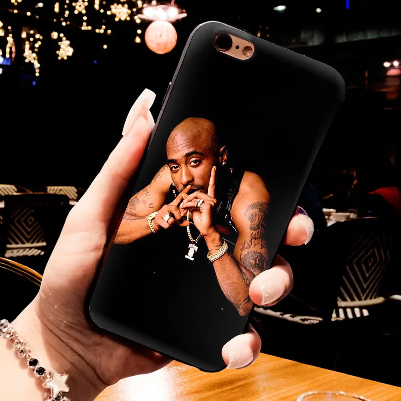 MaiYaCa 2pac Tupac и Biggie роскошный качественный черный силиконовый мягкий чехол для телефона для iPhone 8 7 6S Plus X 5S SE 11pro max Coque Shell - Цвет: 2