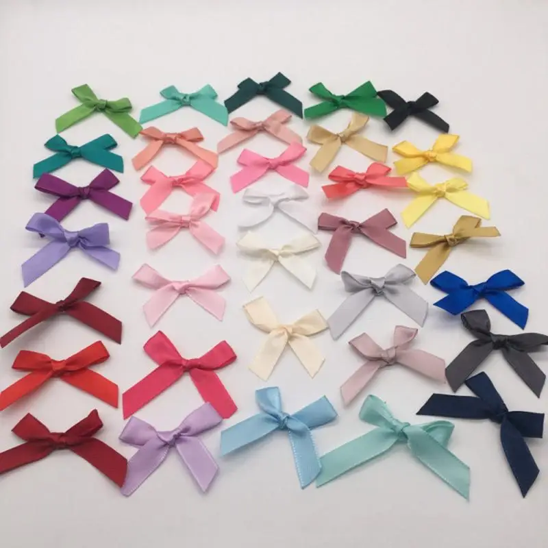 

100 pcs Bow Christmas Tree Decoration Xmas Ornament Bowknot Party Home Wedding Decor