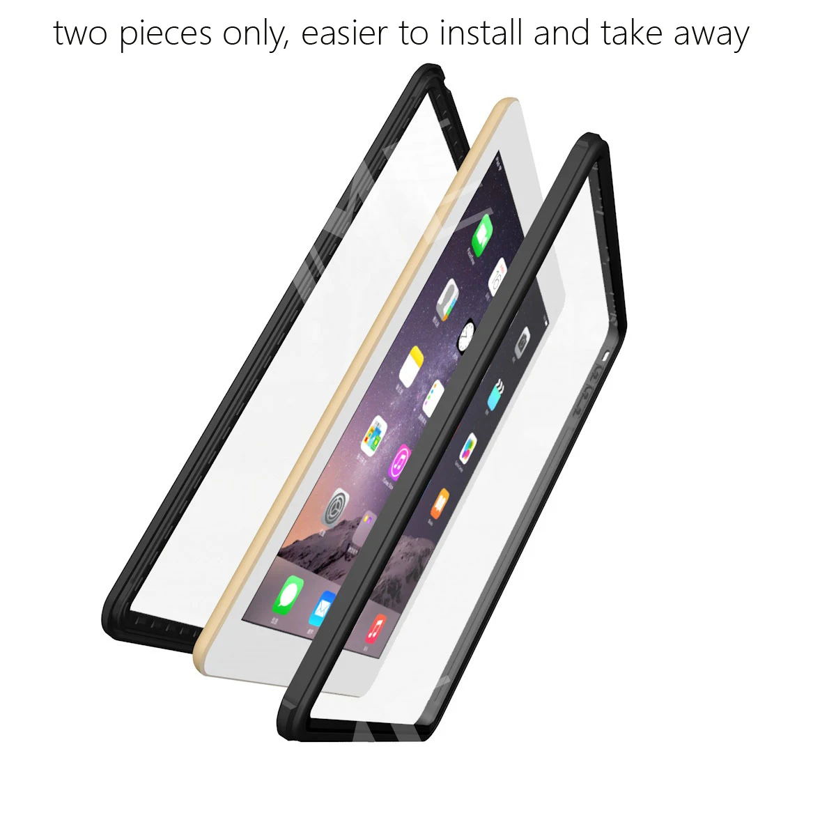 Водонепроницаемый чехол для планшета iPad 9 7 2017 2018 Прозрачный ударопрочный A1822 A1823