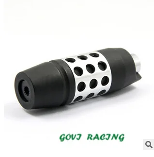 Aluminio negro universal automático 11.2*3.6 cm negro VW car Gear shift Knob 6 velocidades palanca cambio Aluminio negro universal automático 11.2*3.6 cm negro VW car Gear shift Knob 6 velocidades palanca cambio