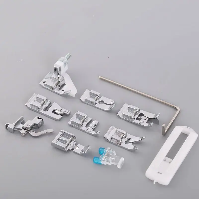 

Original DIY Domestic Sewing Machine Sets Presser Foot Feet For Brother Singer Janome 11Pcs High Quality Home Sewing Suppliers